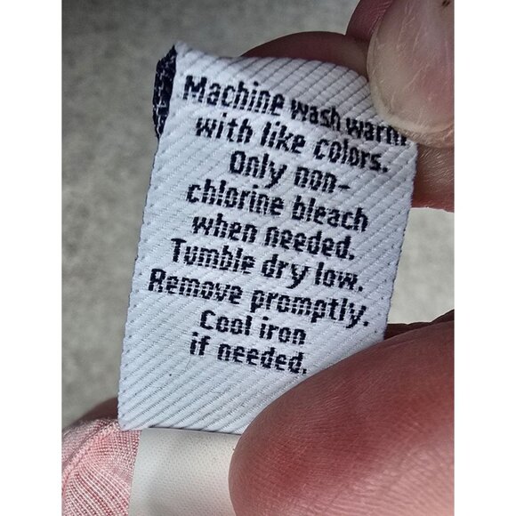 Croft & Barrow Men’s XL Pink Short Sleeve Plaid Button-Up Shirt Polyester - Picture 5 of 7